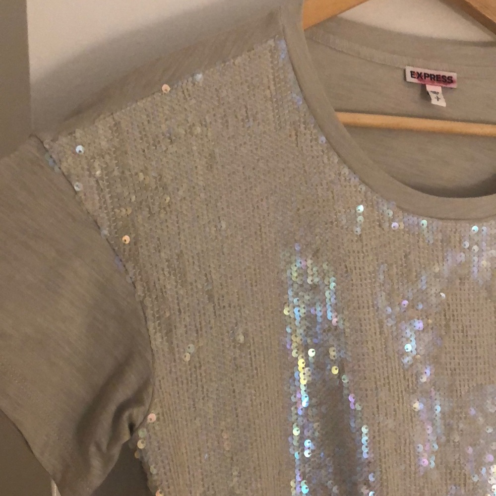 Express sequined top - Picture 3 of 5
